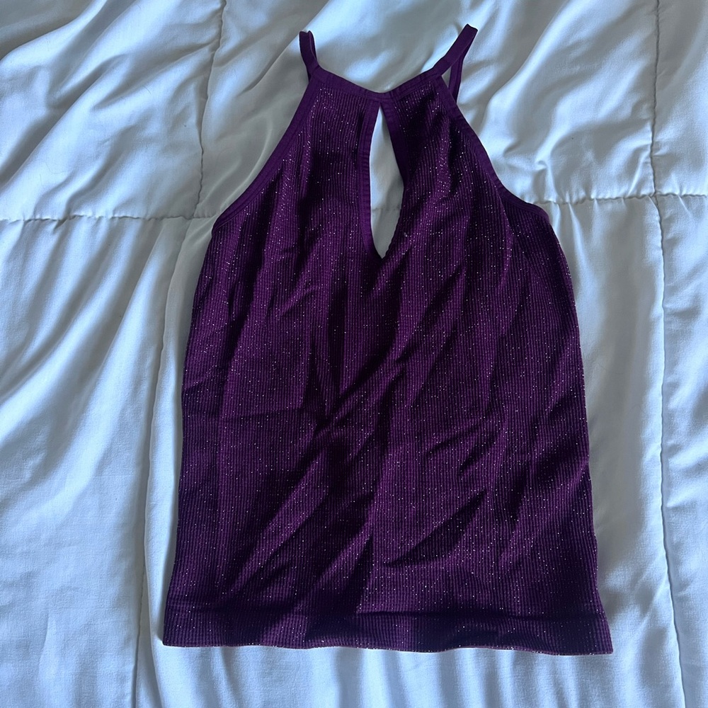 Purple sparkly top